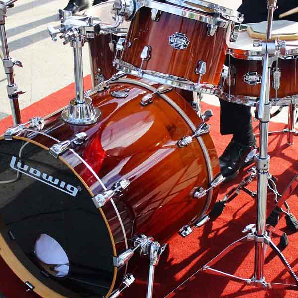 Brown Ludwig drum kit